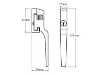 Yale Locks P115 Lockable Window Handle
