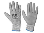 Scan® Safety & Workwear Products Grey PU Coated Cut 3 Gloves