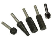 ROTARY RASPS (4) & COUNTERSINK (1) SET