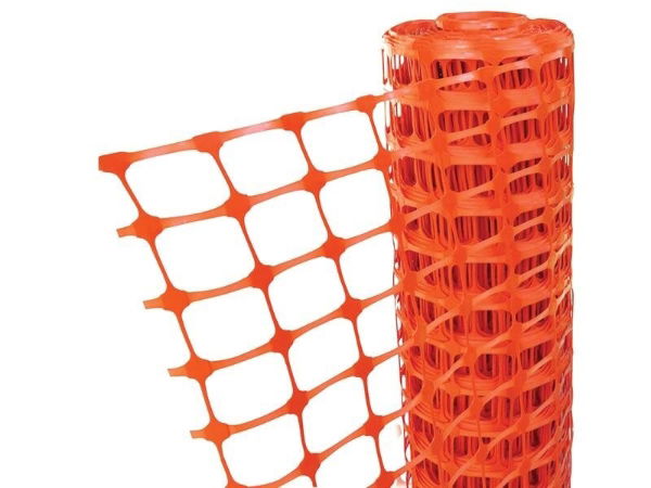 ORANGE BARRIER FENCING 1M X 50M