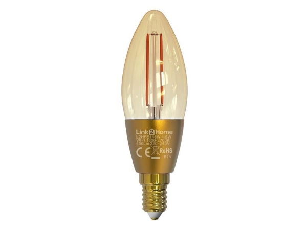 Link2Home Wi-Fi LED Filament Dimmable Bulb White
