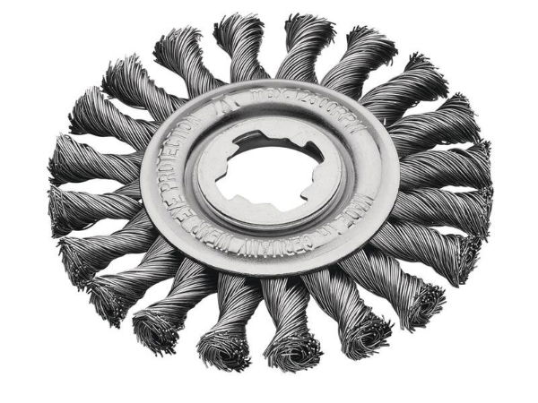 Lessmann X-Lock Non-Spark Knot Wheel Brush