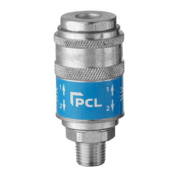 PCL Male Safeflow Safety Coupling (Display Pack)