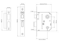 Yale Locks 3 Lever Mortice Sashlocks - PM320
