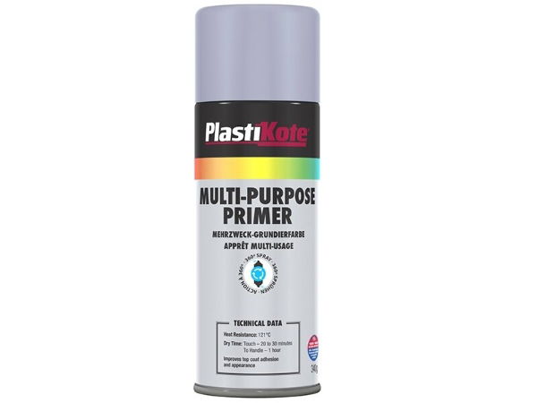 MULTI PURPOSE ENAMEL SPRAY PAINT GREY PRIMER 400ML