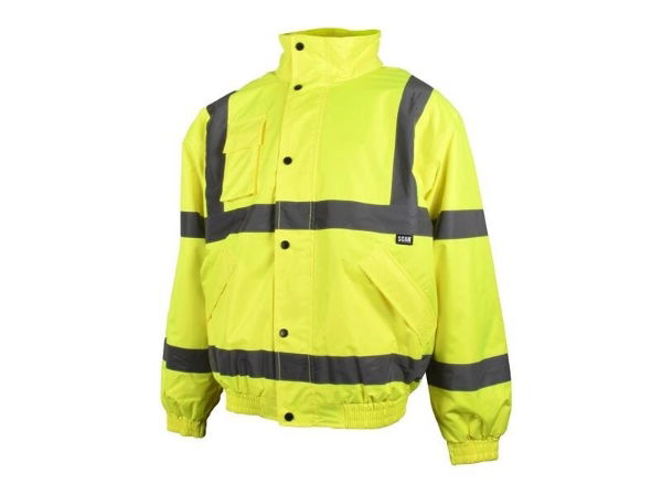 Scan® Safety & Workwear Products Hi-Vis Yellow Bomber Jacket